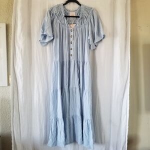The Lullaby Club Light Blue Maxi Dress